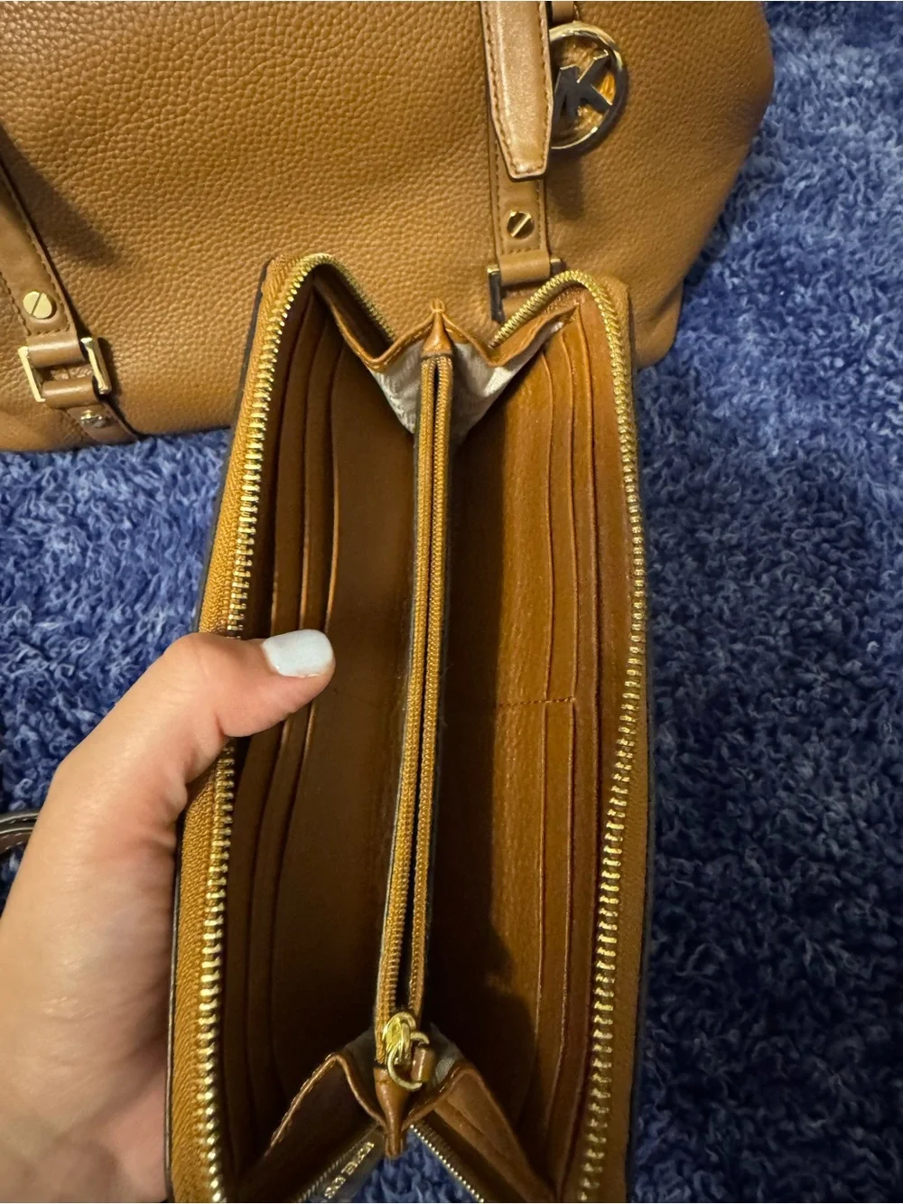 Michael Kors Bedford Legacy Leather Tote Bag with Matching Wallet